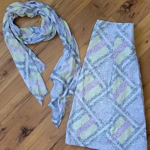 Talbots Skirt and Scarf Set Women's Size 12